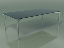 Стол прямоугольный 6708 (H 36,5 - 120x60 cm, Smoked glass, LU1)