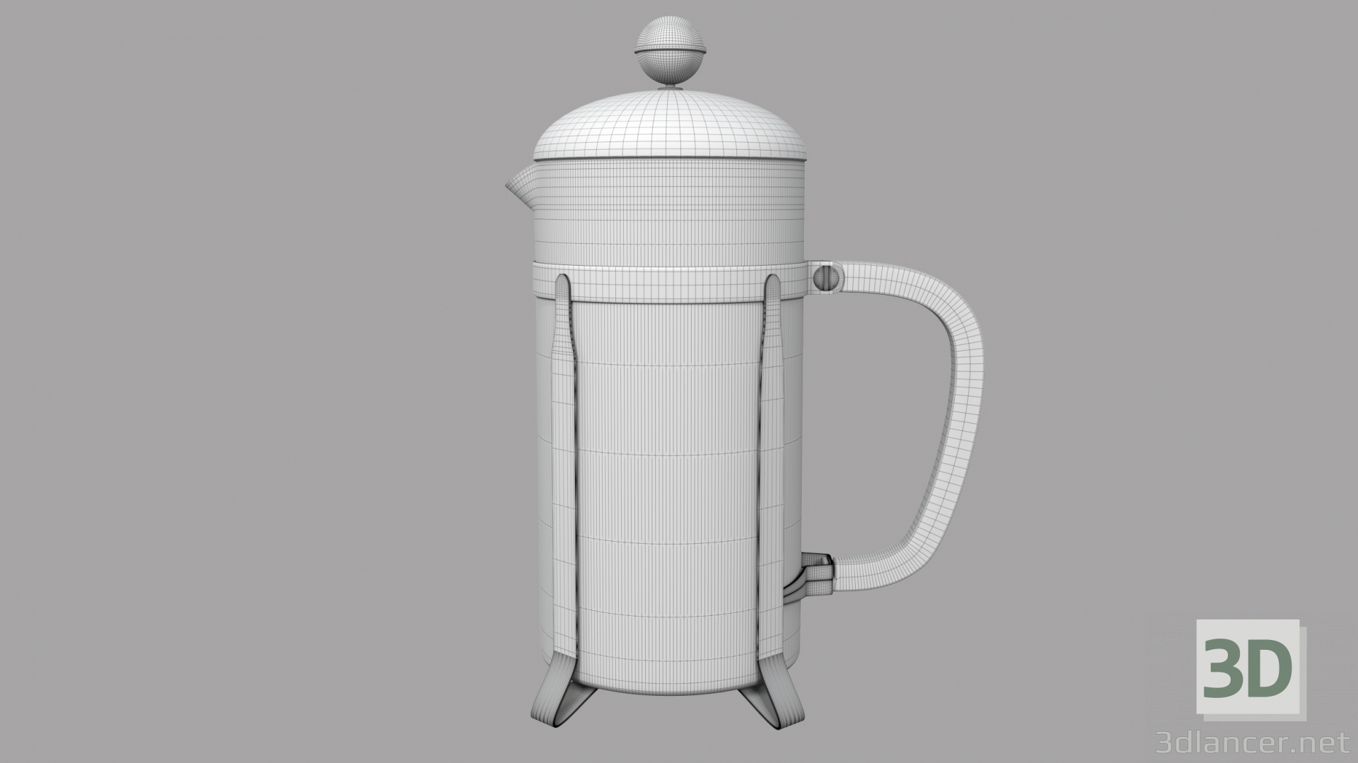 3D Su ısıtıcısı - su ısıtıcısına basın modeli satın - render