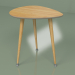 3d модель Приставной столик Капля (кофейный, светлый шпон) – превью