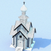 3d Деревянная часовня святителя Николая Чудотворца модель купить - ракурс