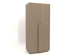 Wardrobe MW 04 wood (option 3, 1000x650x2200, wood grey)