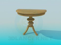 Пристеночный столик (полукруглый стол)