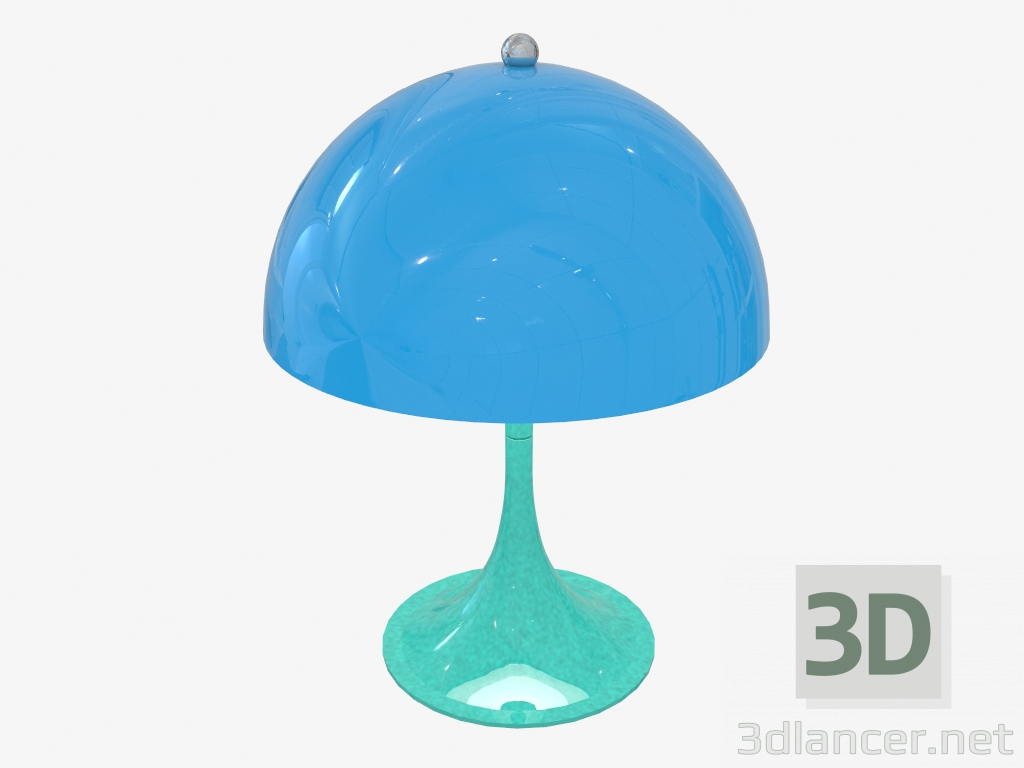 modèle 3D Lampe de table PANTHELLA MINI (bleu vert) - preview