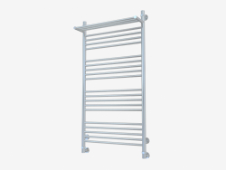 Heated towel rail Bohemia with shelf (1200x600)