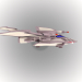 modello 3D Combattente spaziale "Akulka" - anteprima