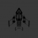 3 डी मॉडल अंतरिक्ष सेनानी "अकुला" - पूर्वावलोकन