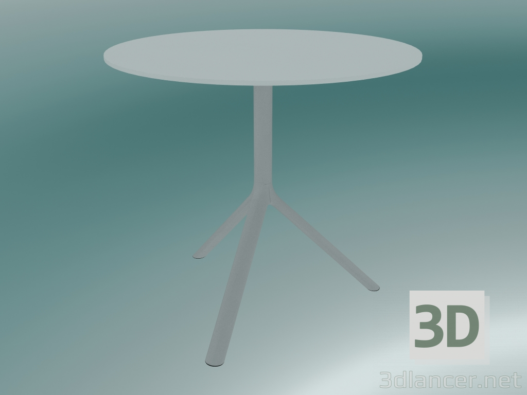 3D Modell Tisch MIURA (9591-01 (Ø80cm), H 73cm, weiß, weiß) - Vorschau