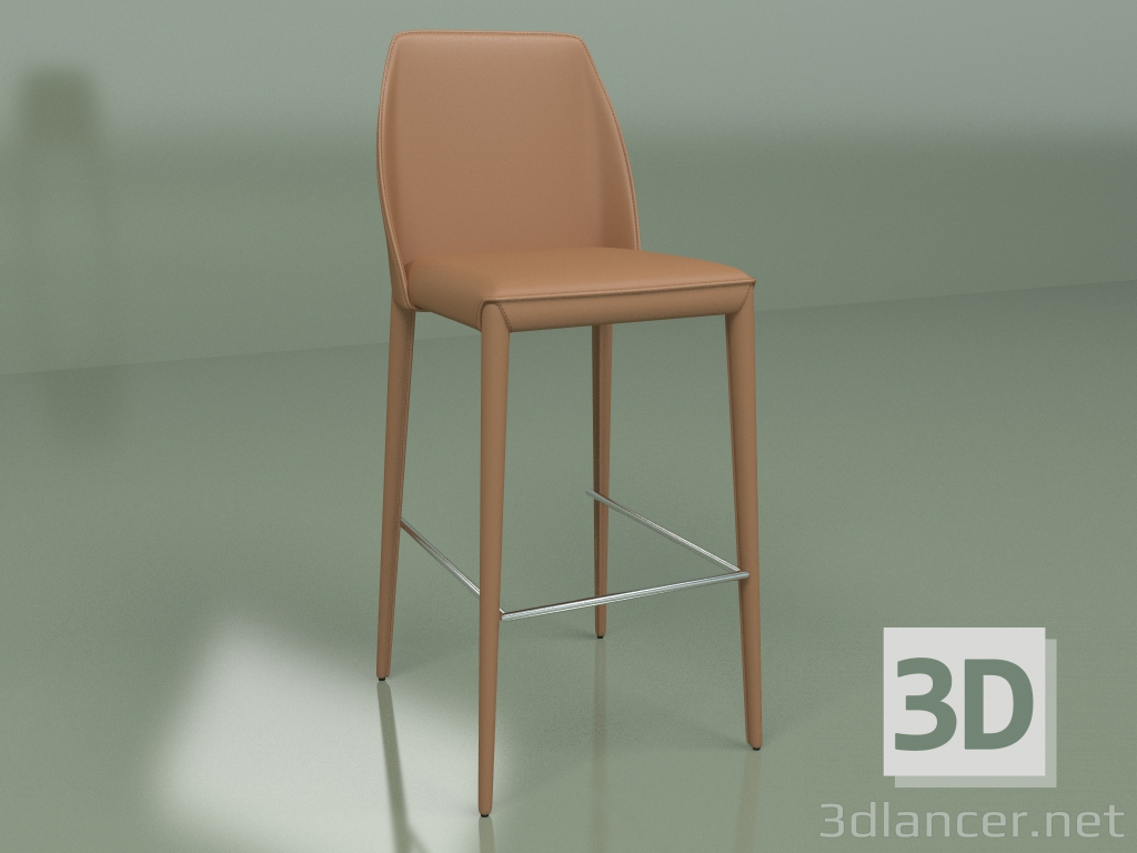 3D modeli Yarı bar sandalyesi Marko Orange - önizleme