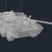 tanque con ruedas 3D modelo Compro - render