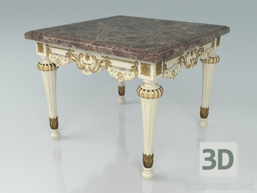 3D Modell Quadratischer Tisch (Art. F19) - Vorschau