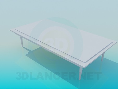 modèle 3D Grande table basse - preview