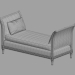 3d Classic bench model buy - render