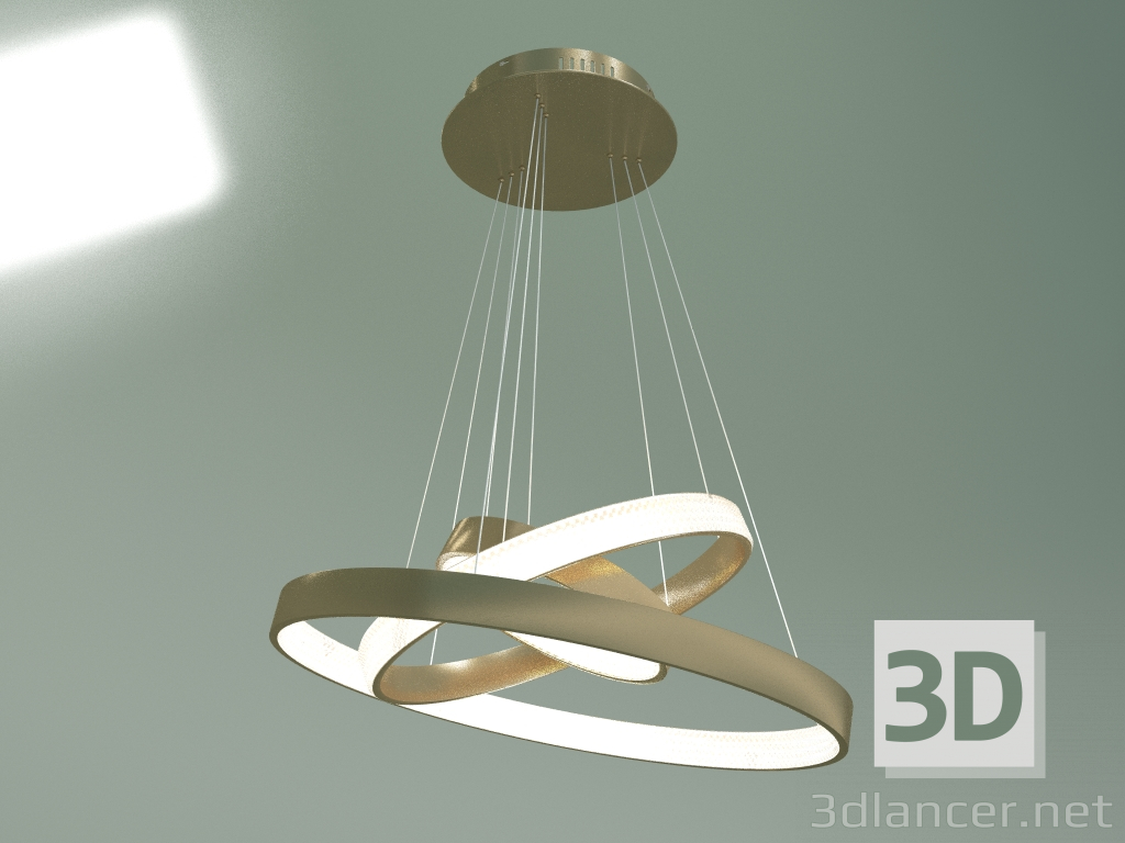 modello 3D Lampada a sospensione 90176-3 (rame) - anteprima