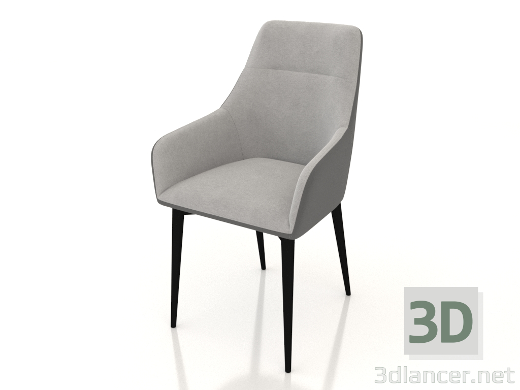 3D Modell Stuhl Romeo (grau) - Vorschau