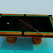 3 डी मॉडल पूल टेबल - पूर्वावलोकन