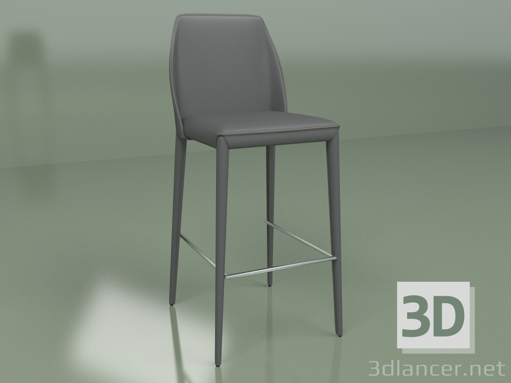 modèle 3D Chaise semi-bar Marko Gris - preview