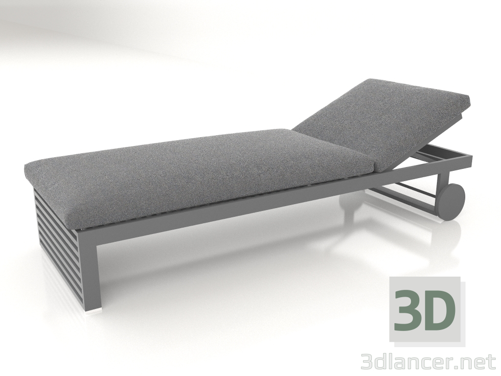 3D Modell Liegestuhl (Anthrazit) - Vorschau