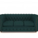 3d Chesterfield диван зі зміїної шкіри модель купити - зображення