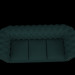Chesterfield sofá serpiente 3D modelo Compro - render