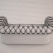 3d Chesterfield sofa snake skin model buy - render