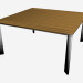 modello 3D Sala da pranzo tramonto tavolo legna 150 x 150 - anteprima