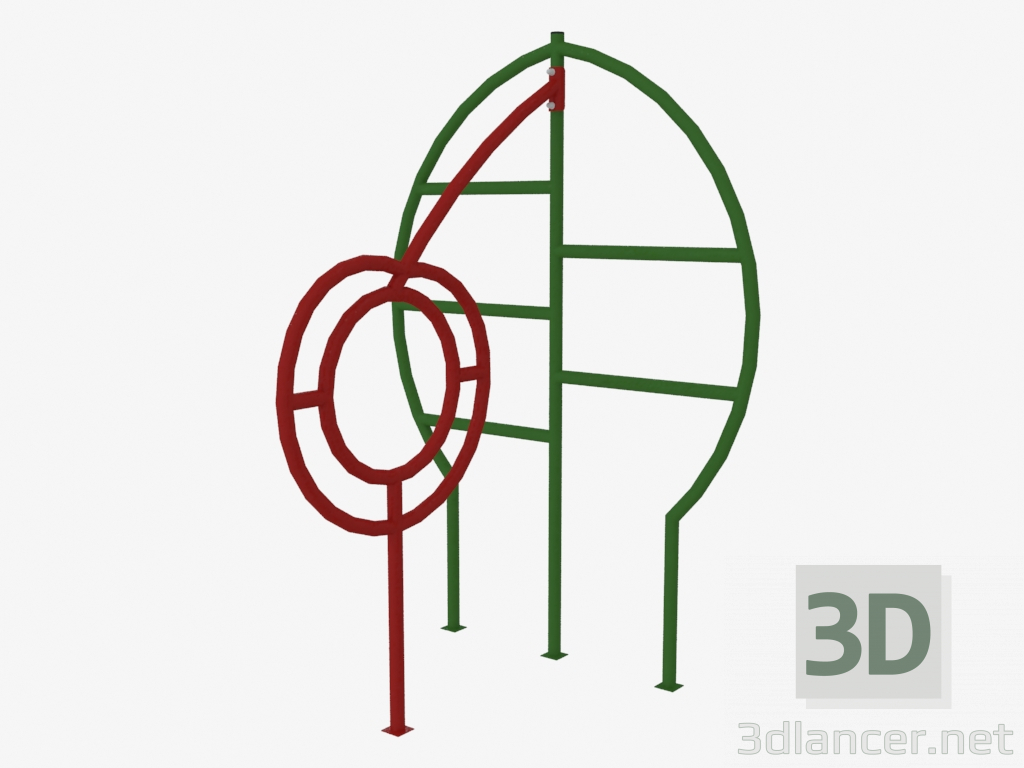 modello 3D Apparecchiature di gioco (0037) - anteprima