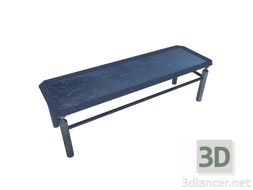 3D Modell länglicher Tisch - Vorschau