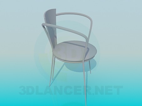 3 डी मॉडल कैफे में कुर्सी - पूर्वावलोकन
