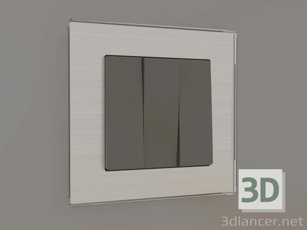 3D modeli Üçlü anahtar (gri-kahverengi) - önizleme