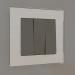 3d model Three-gang switch (gray-brown) - preview