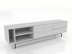 Móvel de TV 3 1800 mm (branco RAL 9010)