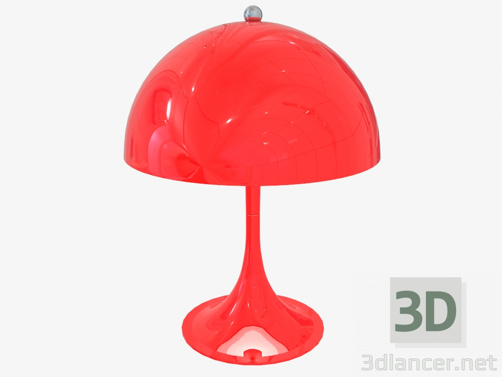 3d model Lámpara de mesa PANTHELLA MINI (roja) - vista previa