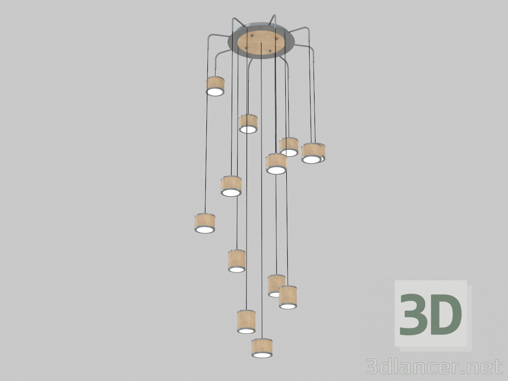 modello 3D Lampadario Flensburg (609011513) - anteprima