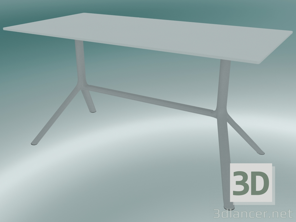 modèle 3D Table MIURA (9586-01 (70x140cm), H 73cm, blanc, blanc) - preview