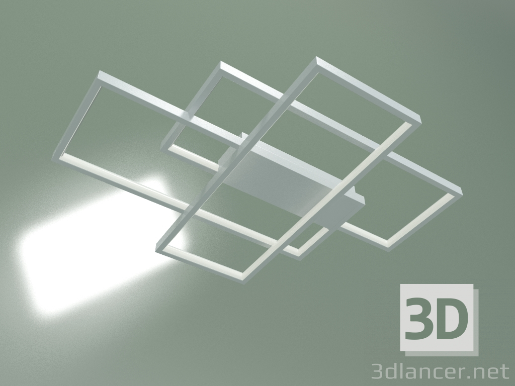 3D Modell LED-Deckenleuchte 90177-3 (weiß) - Vorschau