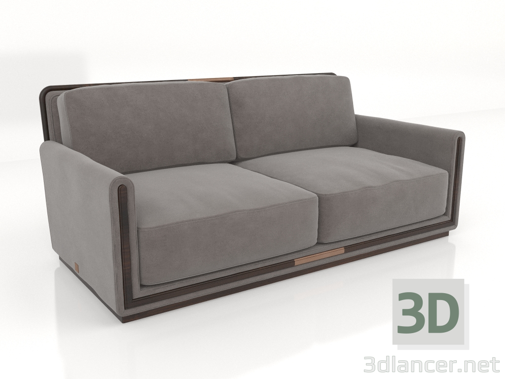3D Modell 2-Sitzer-Sofa (S572) - Vorschau