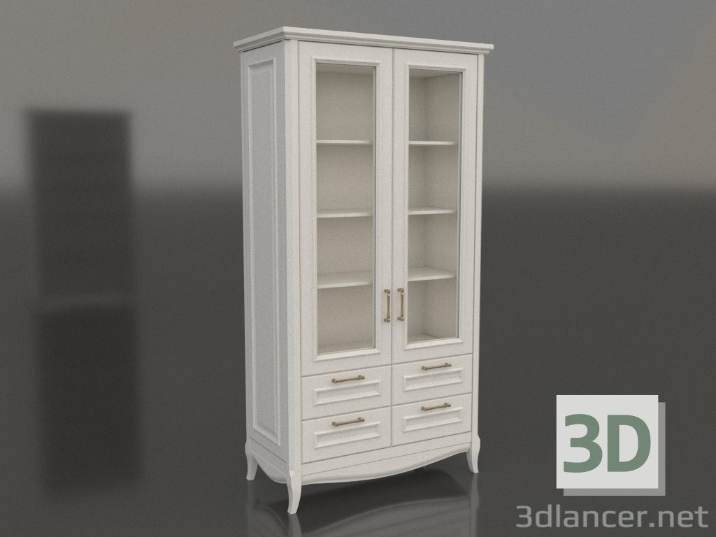 3d model Two-door display cabinet 2 (Estella) - preview