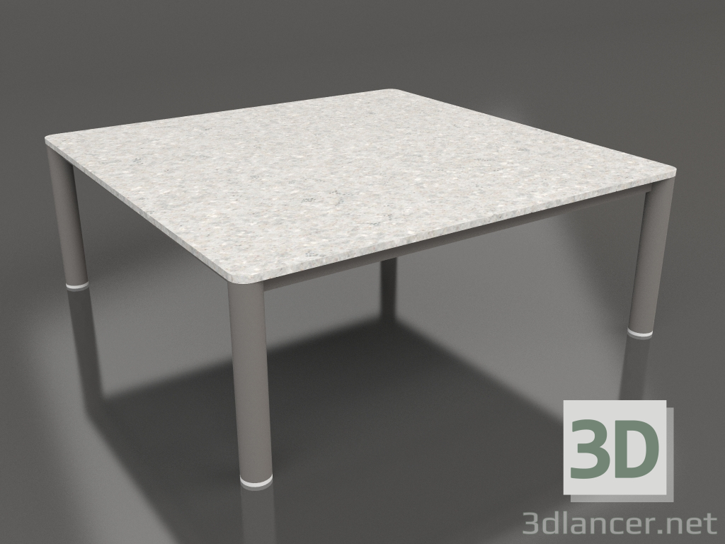 modello 3D Tavolino 94×94 (Grigio quarzo, DEKTON Sirocco) - anteprima