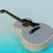3d model Guitarra acústica - vista previa
