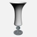 3d модель Ваза на склі стовбурові ваза арт-деко скла чорний – превью