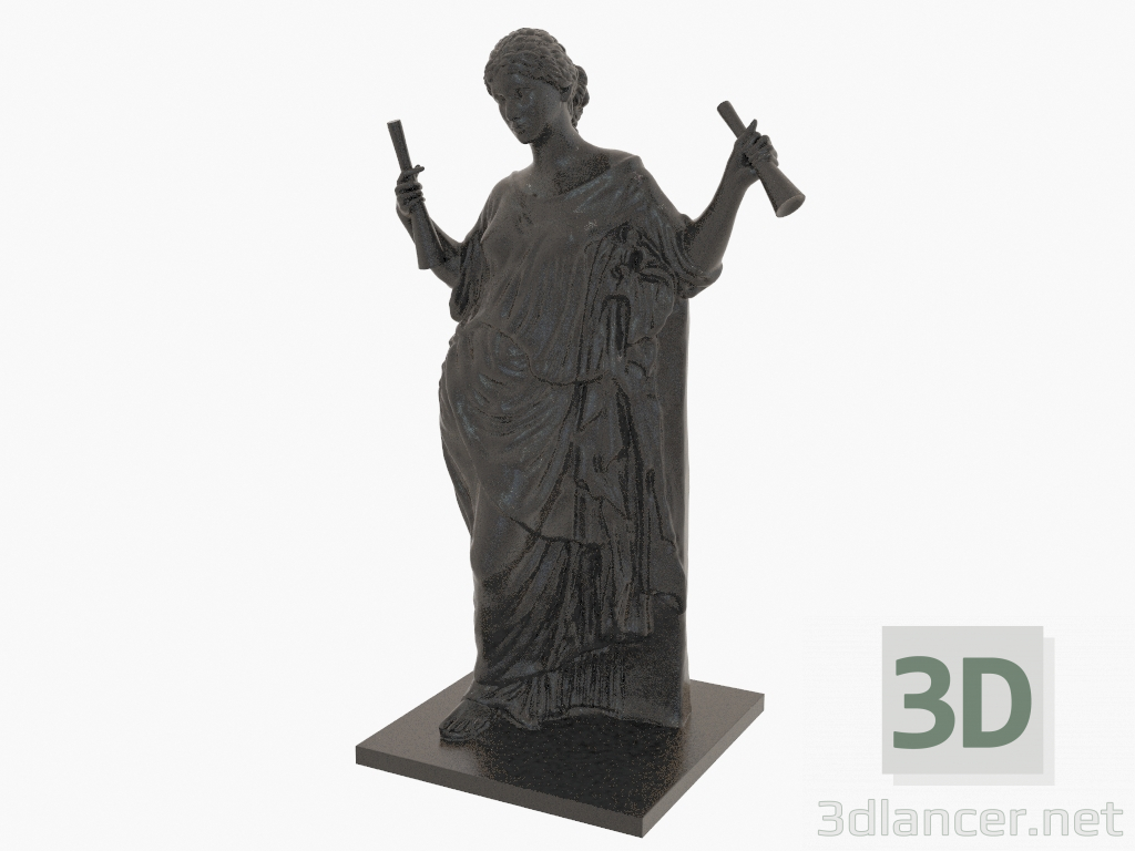 3D modeli Bronz heykel Afrodit au pilier (1) - önizleme