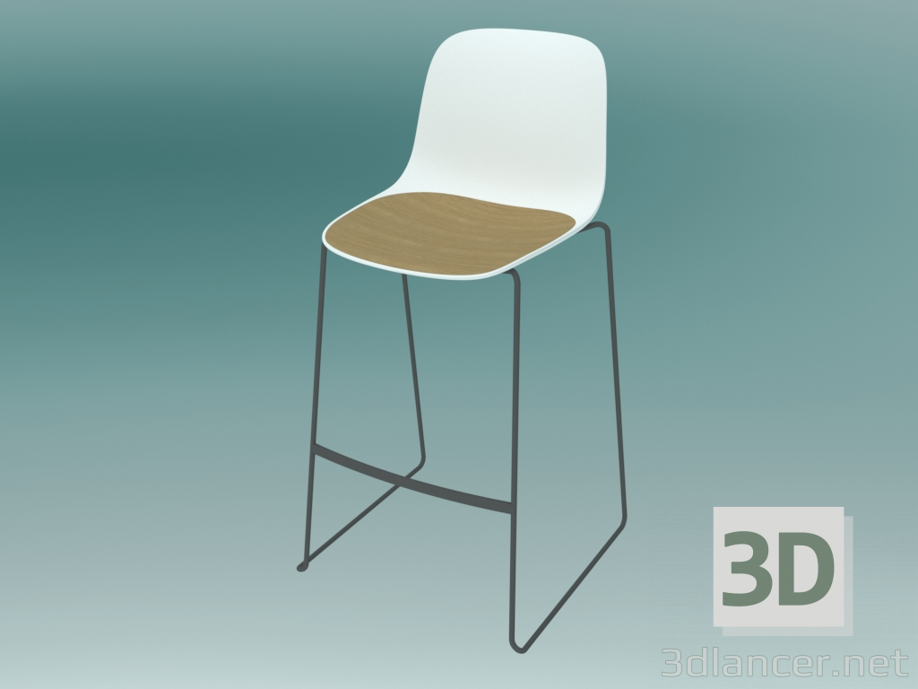 modello 3D Sedia impilabile SEELA (S321 senza rivestimento) - anteprima