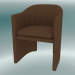 3D modeli Yemek sandalyesi, ofis mokasen (SC24, H 79cm, 57х59cm, Kadife 4 Clay) - önizleme