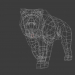 3D Düşük poli ayı modeli satın - render