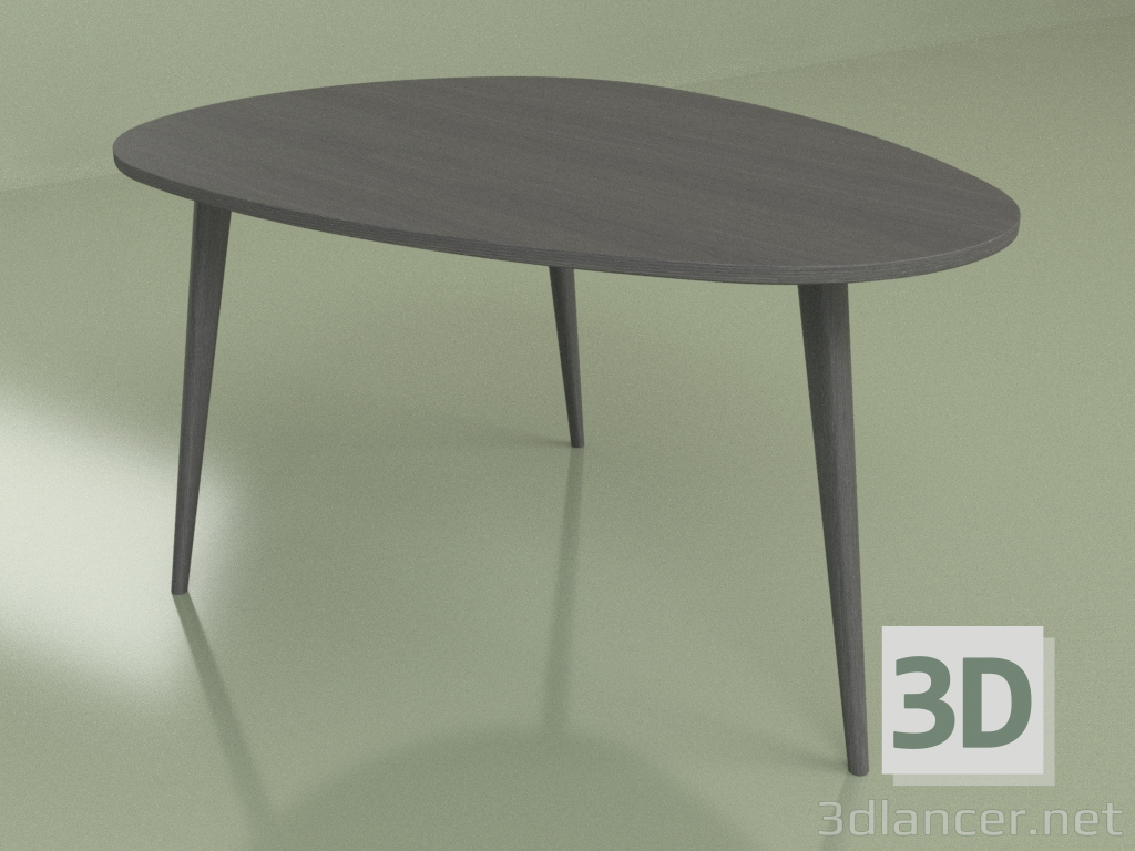 modèle 3D Table basse Rio (plateau noir) - preview