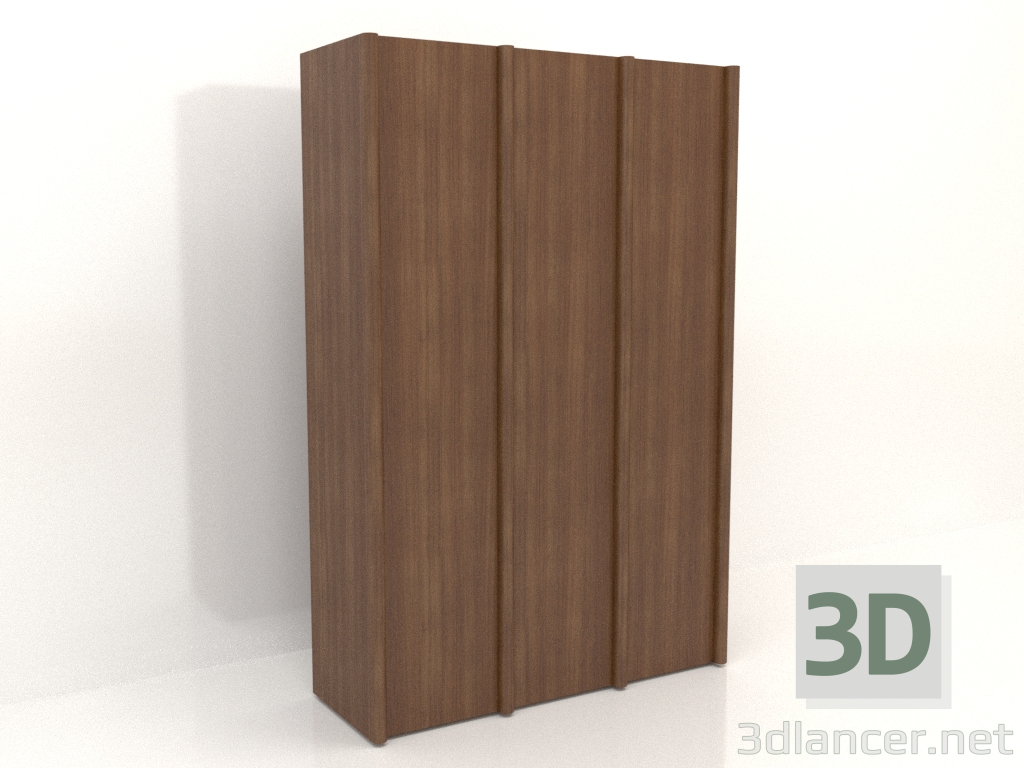 3d model Wardrobe MW 05 wood (1863x667x2818, wood brown light) - preview
