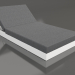 3d model Bed with back 100 (White) - preview
