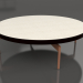 3d model Round coffee table Ø120 (Black, DEKTON Danae) - preview