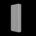 3D modeli IKEA kitaplık kapıları BILLY OKSBERG ile - önizleme