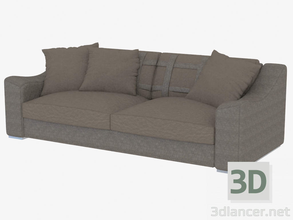 3D Modell Dreifach-Sofa Golden (246) - Vorschau